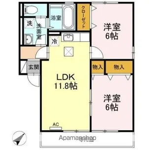 リヴェール・モリ B棟【1階】の間取り