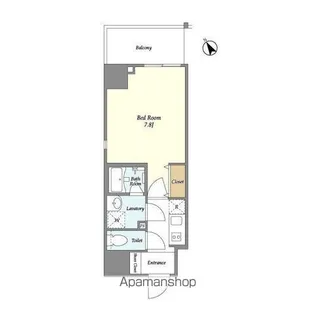 BLUROCK門前仲町【501号室】の間取り