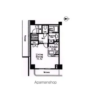 グランハイツ池尻【5階】の間取り
