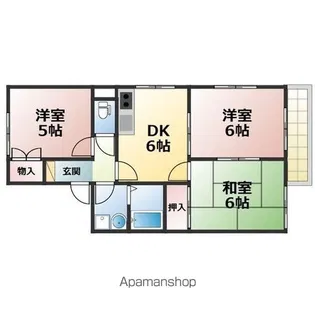 メゾン鷹取【101号室】の間取り