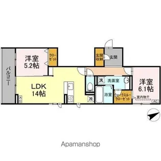 D’S LIEN (ディーズリアン) C【3階】の間取り