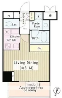 パークサイド湯島台【5階】の間取り
