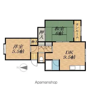 ヒルサイドテラス【1階】の間取り