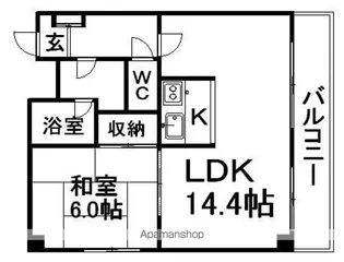 Lハイム豊平公園【2階】の間取り