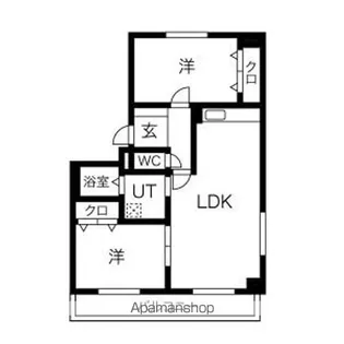 ノースメイプル【405号室】の間取り