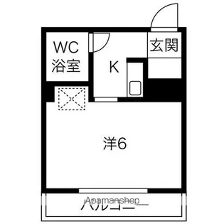 コーポ杉栄3【2B号室】の間取り