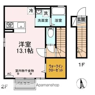 エステート笹谷21Ⅳ【2階】の間取り