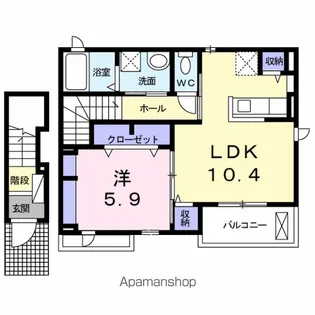 ネオ・カントリー【2階】の間取り