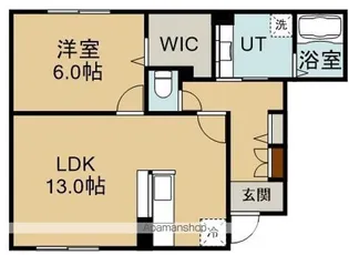 サンモール桔梗【1階】の間取り
