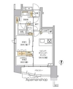リビオメゾン東池袋【2階】の間取り