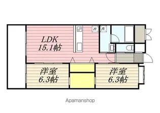 アントレ平尾参道【2階】の間取り