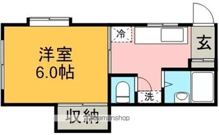 コーポ青山【1階】の間取り