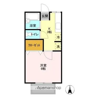 シティハイム藤【1階】の間取り