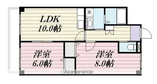 ヴァンテアンⅢ【1階】の間取り