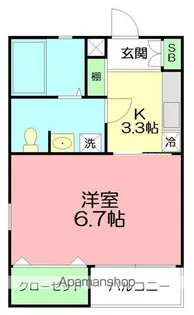 ラティアス【1階】の間取り