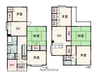 静岡県静岡市葵区北安東1丁目【一戸建】の間取り