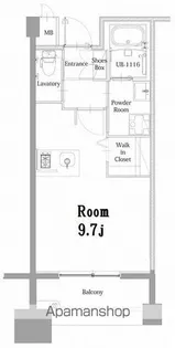 エンクレスト呉服町【7階】の間取り