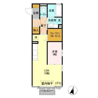 リヴェール見和【2階】の間取り