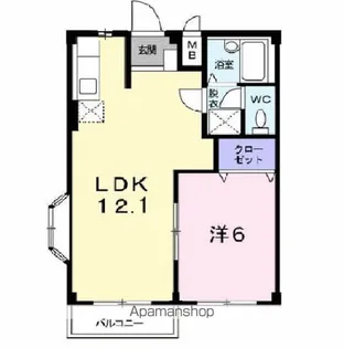 フラット・フラワー【2階】の間取り