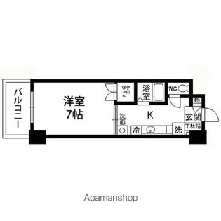 ベルボア【607号室】の間取り