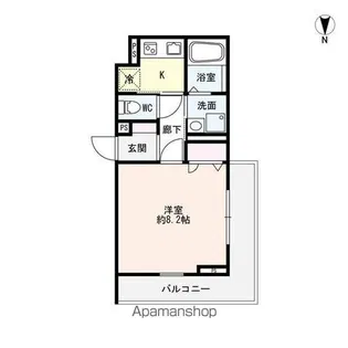 シャルムS岡崎【1階】の間取り