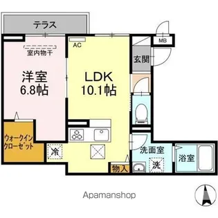 エクセリア西小岩【1階】の間取り