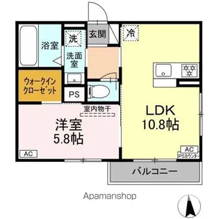 DーHILLS領家II【2階】の間取り