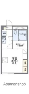 レオパレスSOUTH1020【204号室】の間取り