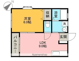 メゾンブリーズ【2階】の間取り