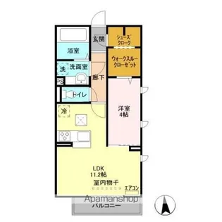 モン レーヴ【1階】の間取り