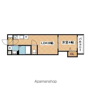 AXIA MーCITY 大阪瑞光【5階】の間取り