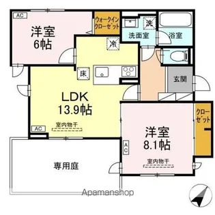 TORISIA向中野 IV【1階】の間取り