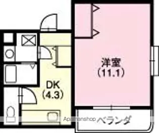 プレジール【307号室】の間取り