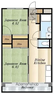 ビレッジハウス向台タワー1号棟【2階】の間取り