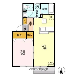 エミネンス【1階】の間取り
