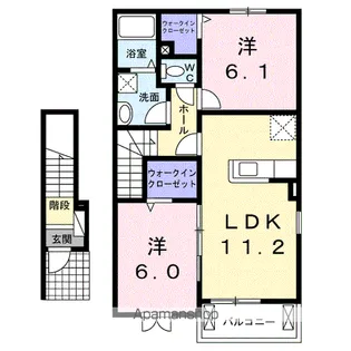 メゾン ラフレシール【2階】の間取り