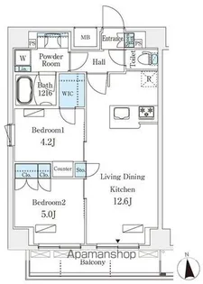 オープンブルーム浅草橋【6階】の間取り