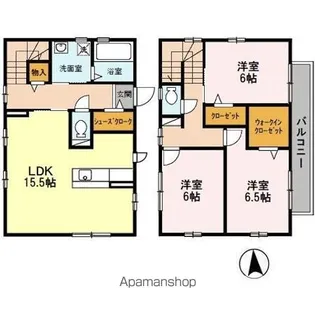 大阪府豊中市桜の町5丁目【一戸建】の間取り