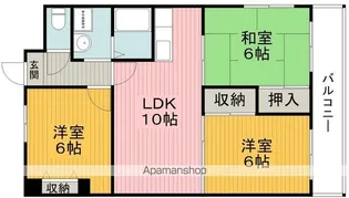 アビタシオン西緑丘【4階】の間取り