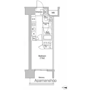 ザ・パークハビオ新栄【12階】の間取り