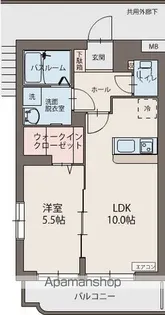 ヴィラ・ソレイユ【1階】の間取り