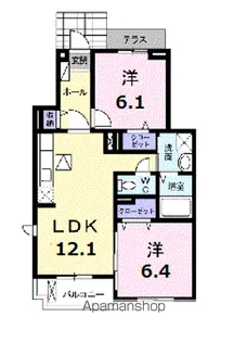 イースト・アイランドⅡ【1階】の間取り