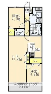 T・フェアリートキワ【2階】の間取り