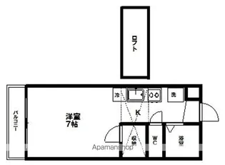 ホワイトヴィレッジ国見【205号室】の間取り
