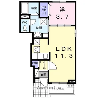 プリーマクラッセⅠ【1階】の間取り