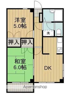 ハイツハン【3階】の間取り