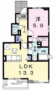 シャンティ【1階】の間取り
