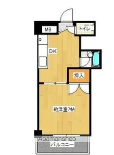 ロイヤルパレス片江【2階】の間取り