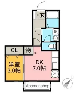 エスポワール B【2階】の間取り