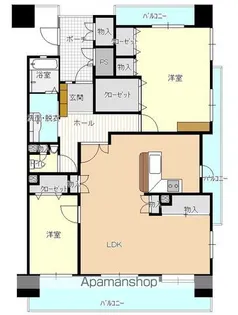 アドバンス21御弓町【1403号室】の間取り